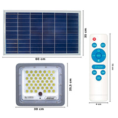 Phare LED 450W avec app Wi-Fi pour caméra surveillance à charge solaire Q-SX77