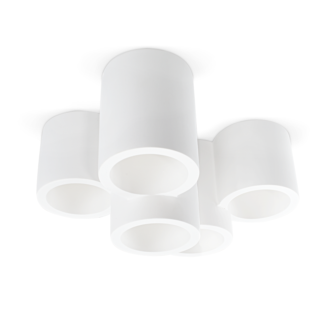 Applique murale en plâtre GS-5027 Plafonniers 5 cylindres GU10 à peindre