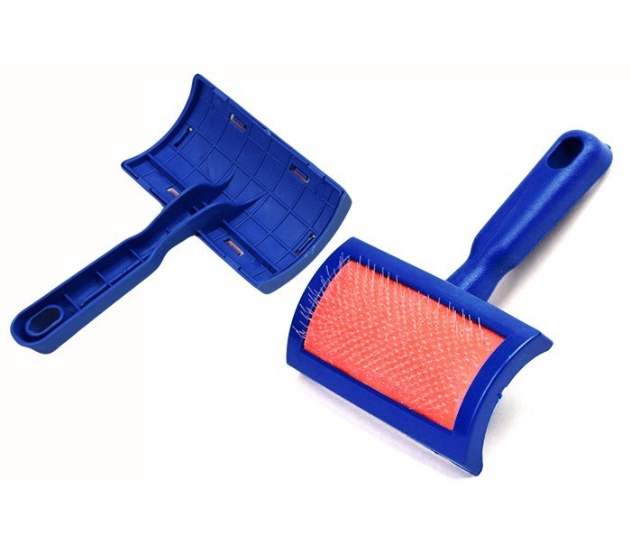 Brosse pour chiens et chats avec des peignes et aiguilles de protection 19418-04
