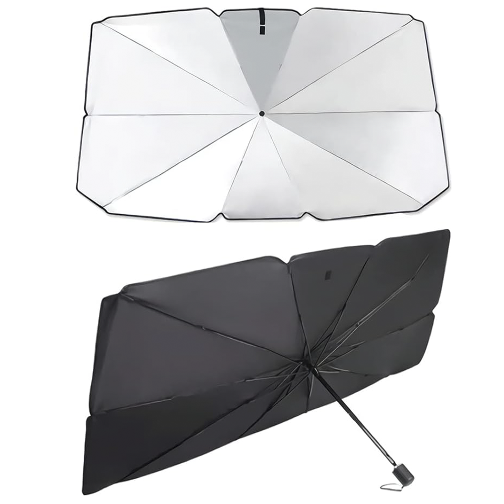 Housse de pare-brise universelle pour parapluie de voiture pliante 140x76cm