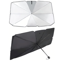 Housse de pare-brise universelle pour parapluie de voiture pliante 140x76cm