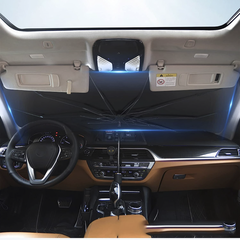 Housse de pare-brise universelle pour parapluie de voiture pliante 140x76cm