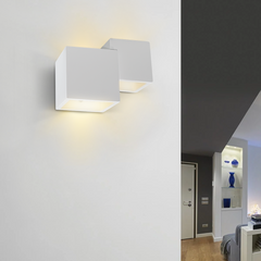 Applique murale en plâtre GS-5042 G9 support mural Double émission lumineuse