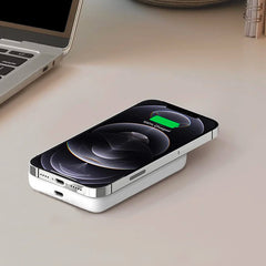 Power Bank magnétique sans fil 5000mAh 5V Chargeur portable pour smartphone