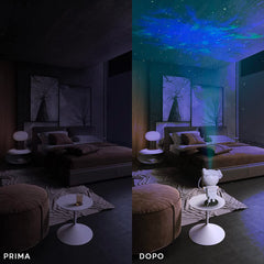 Projecteur LED astronaute étoiles et galaxies avec télécommande Enfants