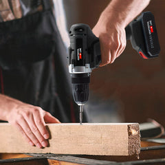 Perceuse sans fil à double batterie 21V Accessoires Vitesse 0-400rpm
