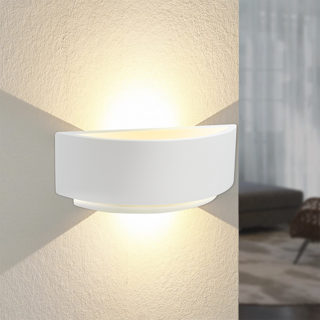 Applique murale en plâtre GS-5040 Applique murale LED double émission G9 Attack