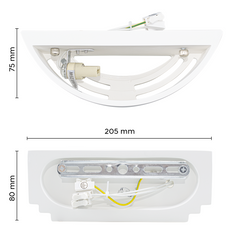 Applique murale en plâtre G9 Attack Applique GS-5041 murale LED double émission