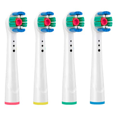 4 têtes compatibles avec la brosse à dents électrique Poils blanchissants 3D