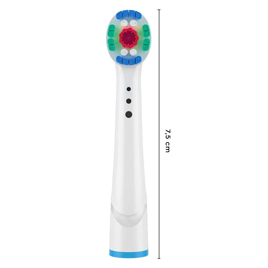 4 têtes compatibles avec la brosse à dents électrique Poils blanchissants 3D