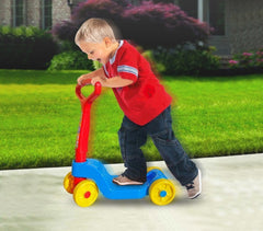 Trottinette 4 roues pliable pour les enfants avec poignée inclinable 114657