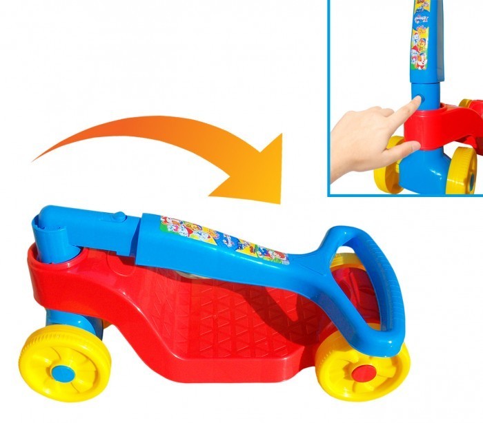 Trottinette 4 roues pliable pour les enfants avec poignée inclinable 114657