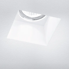 Douille en plâtre rétractable GS-5006 Blanc Carré Encastré GU10 Attaque