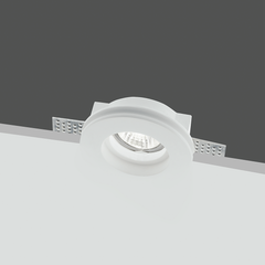 Douille en plâtre rétractable GS-5009 Round White Encastré GU10 Attack