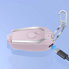 Porte-clés Powerbank 1500mAh USB Lightning Chargeur portable d'urgence