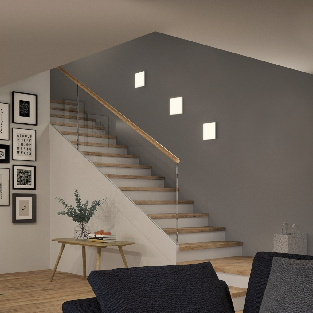 Plafonnier LED 12W Lumière blanche 6000K Lampe carrée d'intérieur