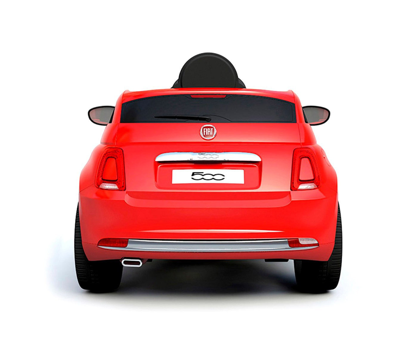 B90106 Voiture électrique pour enfants FIAT 500C siège en cuir 12V télécommandée
