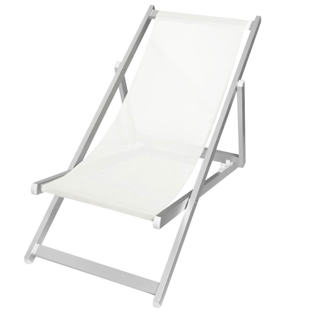 transat pliant 3 positions aluminium modèle SOVERATO en textilène