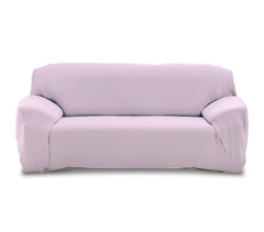 4352 Housse de canapé 2 places couleur unie tissu élastique facile à enfiler