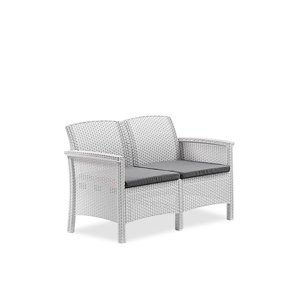 Ensemble de canapé 2 places style Rattan VENEZIA pour salon extérieur
