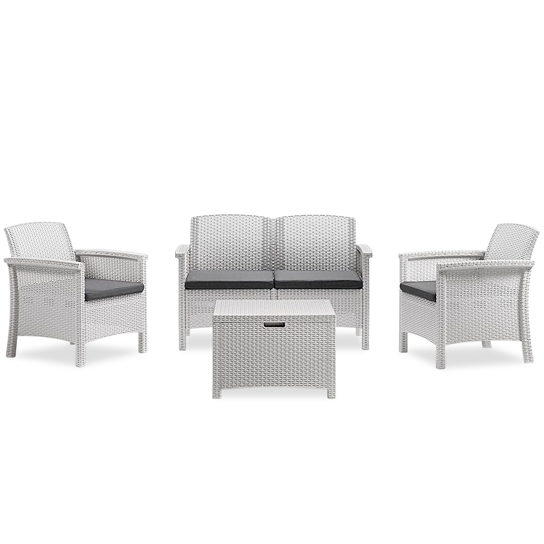 Ensemble de canapé 2 places style Rattan VENEZIA pour salon extérieur