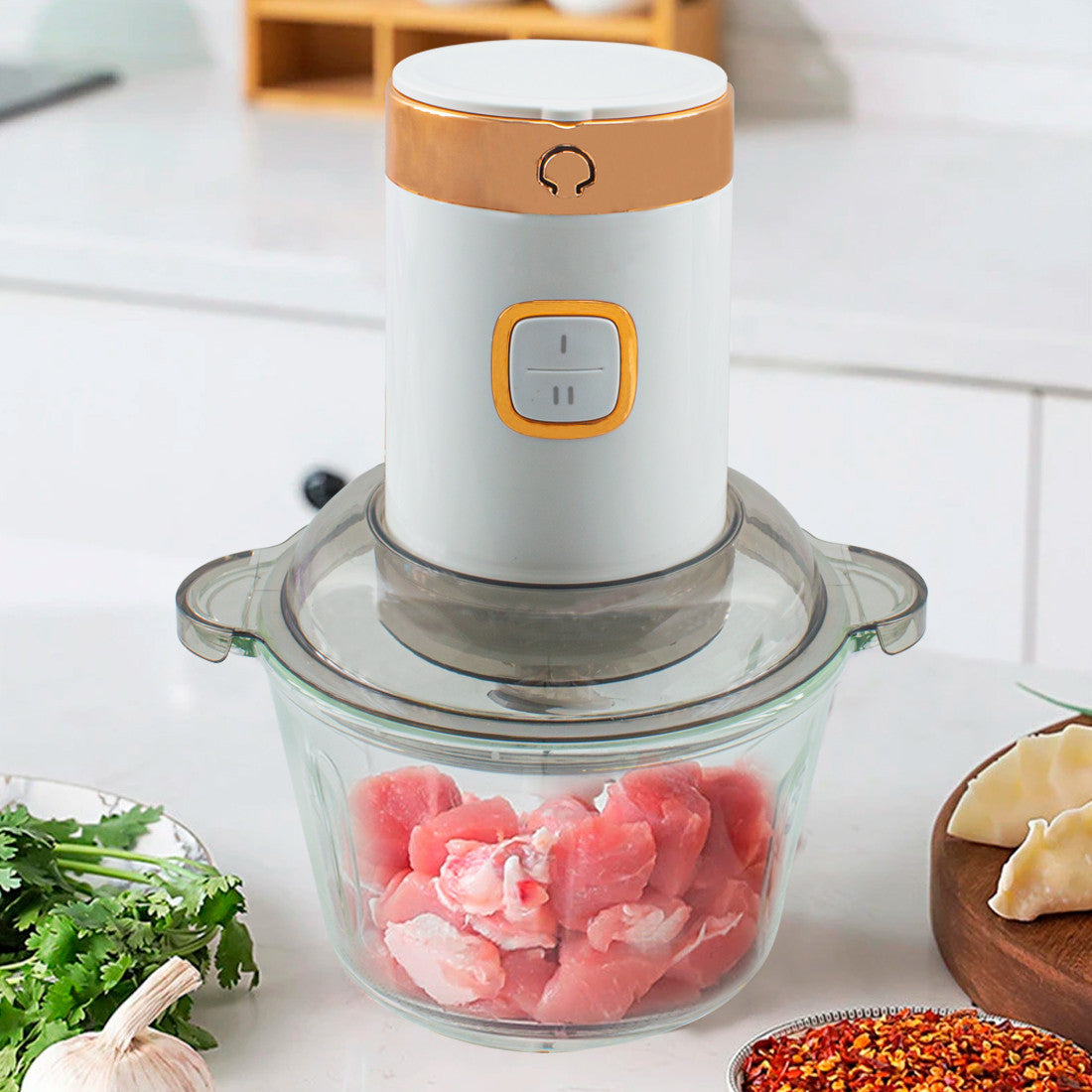 SK-7019 Mixeur de cuisine 500W 3 en 1 Multifonction Professionnel 2L