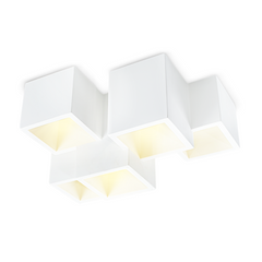 Applique Murale en Plâtre GS-5029 Plafonnier 5 Supports de Lampe GU10 Peignable
