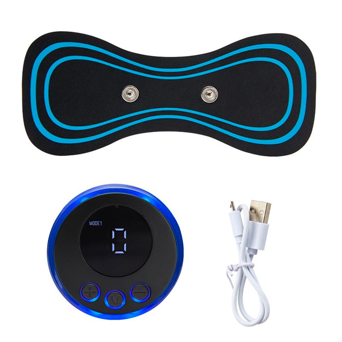 Mini Masseur Cervical Électrique Rechargeable Polyvalent avec 8 Modes