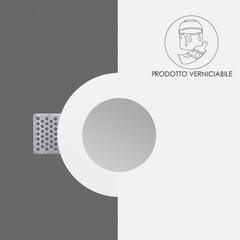 Douille encastrée en plâtre GS-5002 carrée blanche avec connexion GU10