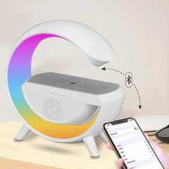 Lampe de chargement sans fil Bluetooth 5.0 LED pour smartphone radio AUX USB TF