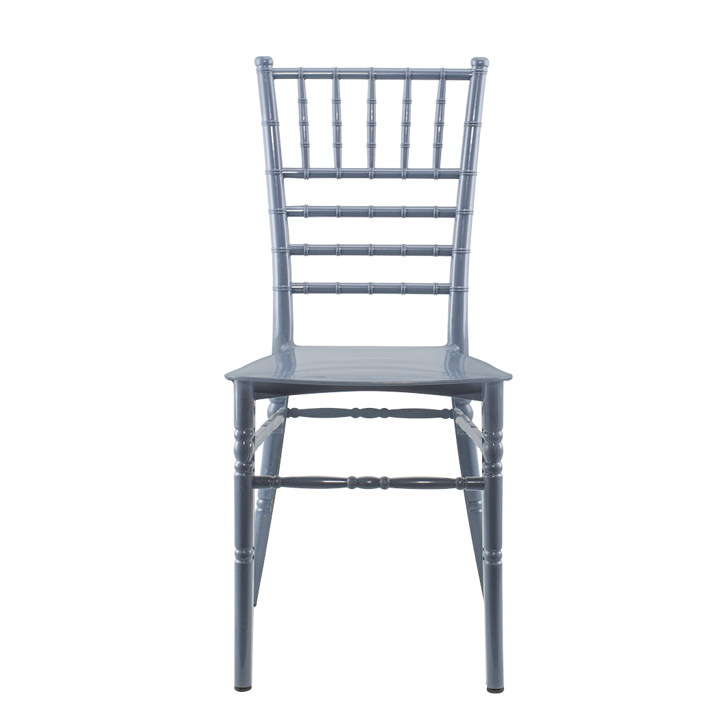 Ensemble 6 chaises Chiavari vintage GRIS Chiavarina pour restauration classique