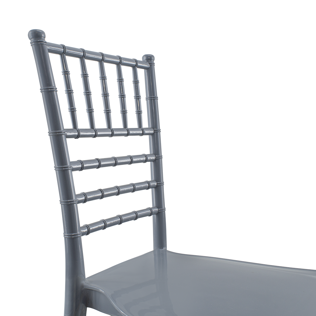 Ensemble 6 chaises Chiavari vintage GRIS Chiavarina pour restauration classique