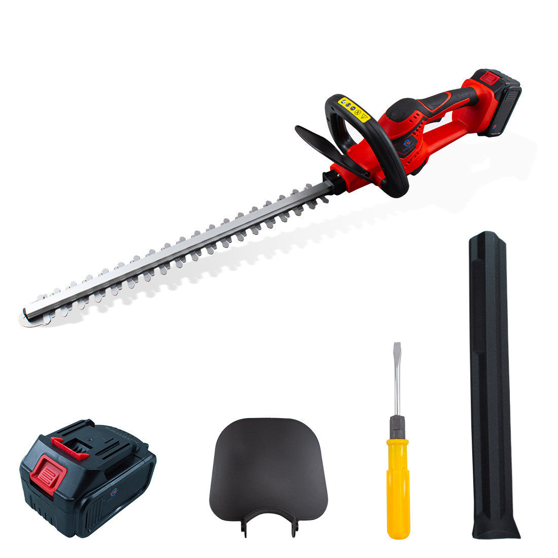 Taille-haie électrique sans fil rechargeable de 600W, lame de 51 cm.
