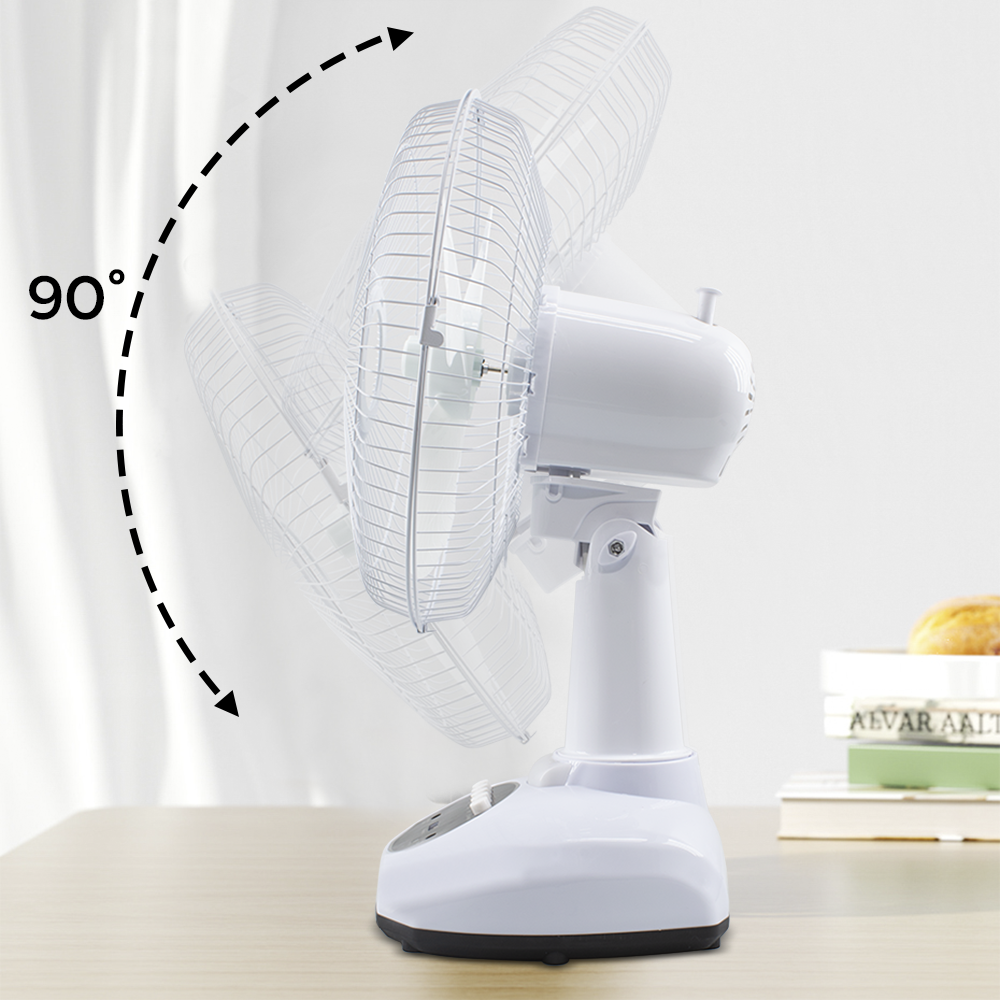 Ventilateur Portable avec Lumière d'Urgence Charge Solaire Idéal pour le Camping