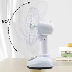 Ventilateur Portable avec Lumière d'Urgence Charge Solaire Idéal pour le Camping