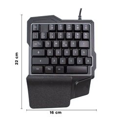 Clavier de jeu mécanique rétroéclairé avec 35 touches de jeu professionnel