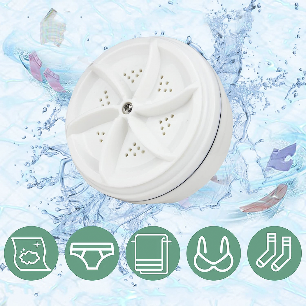 Mini lave-linge de voyage à turbine portable pour lessive