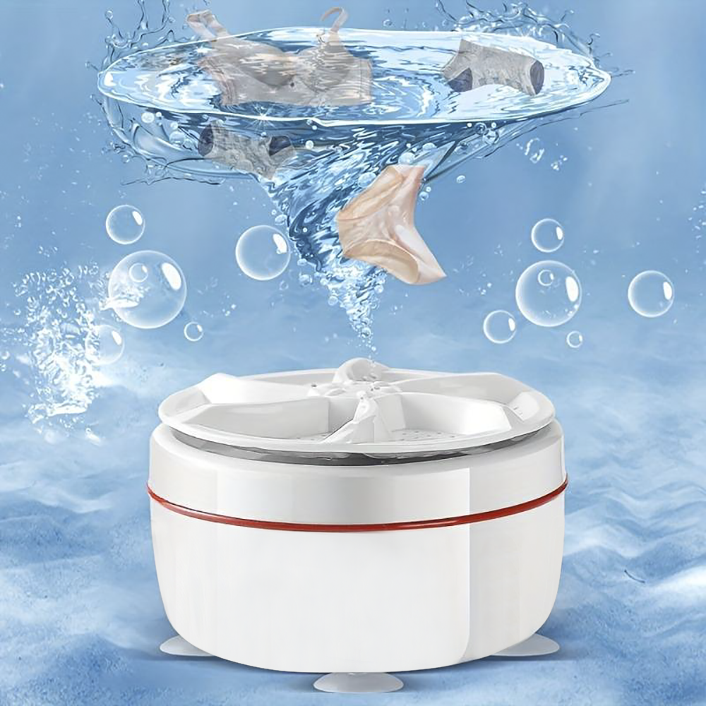 Mini lave-linge de voyage à turbine portable pour lessive