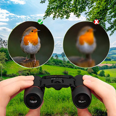 Jumelles pliantes portables compactes 30x60 pour la chasse avec vision nocturne