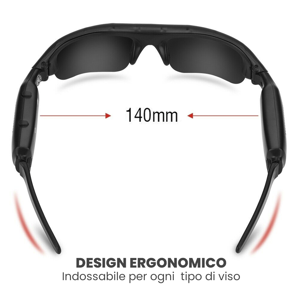 Lunettes soleil Bluetooth avec caméra polarisée enregistrement photo ou vidéo 4K