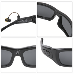 Lunettes soleil Bluetooth avec caméra polarisée enregistrement photo ou vidéo 4K