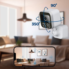 Caméra panoramique Q-SX909 sans fil pour enregistrement 4K-HD avec télécommande