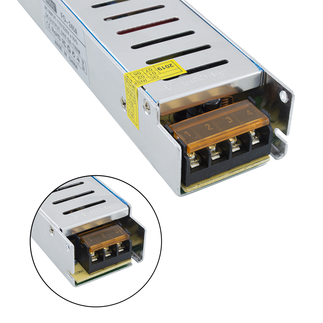 Transformateur d'alimentation stabilisée 24V, Transformateur LED Courant 5A 120W