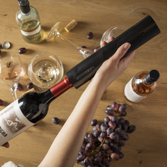Ouvre-bouteille électrique à piles tire-bouchon automatique jeu vin bec verseur