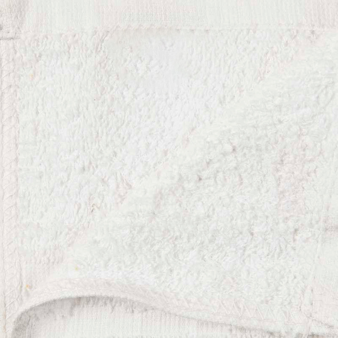 Ensemble 3 serviettes de bain et douche pour invités avec une face blanche unie