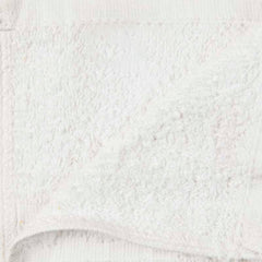 Ensemble 3 serviettes de bain et douche pour invités avec une face blanche unie