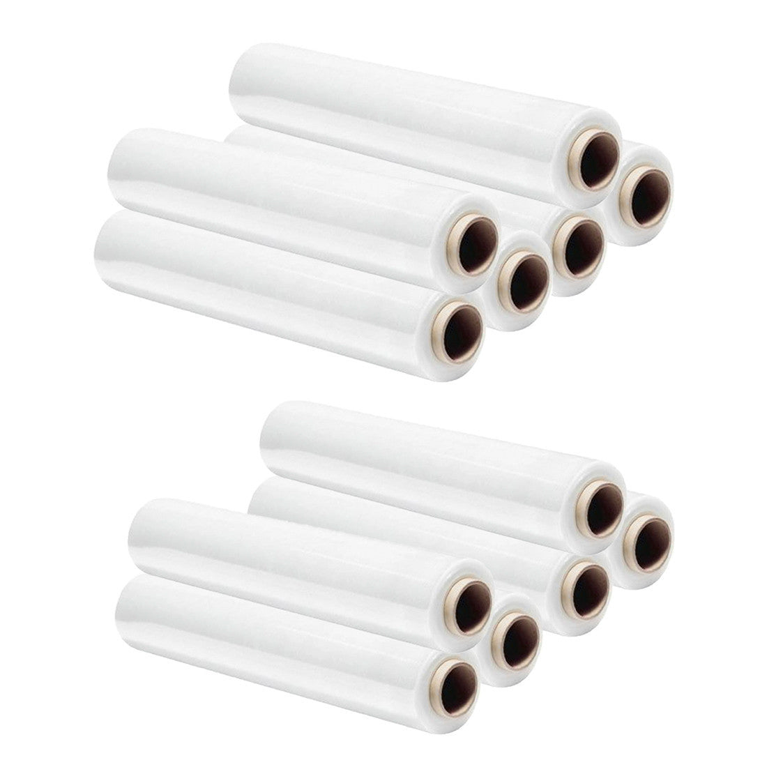 Lot 12 extensibles manuels rétractables couleur blanc lait 23MY 3m 2.4kg 500mm