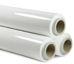 Pack 18 films étirables manuels blancs de 23 MY 3 mètres de long 2,4 kg, 500 mm