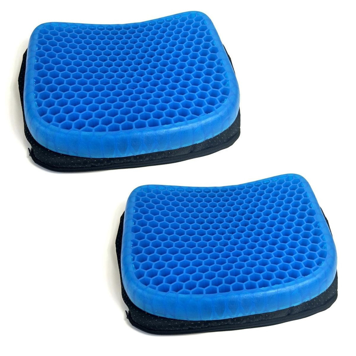 2 coussins anti-escarres gel respirant pour de longues heures assises 37x30x4cm