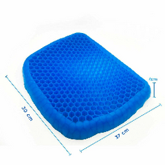 2 coussins anti-escarres gel respirant pour de longues heures assises 37x30x4cm